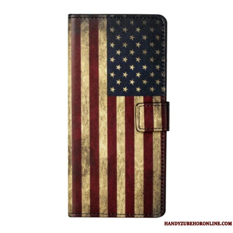 Flip Cover Samsung Galaxy S21 5G Amerikansk Flag