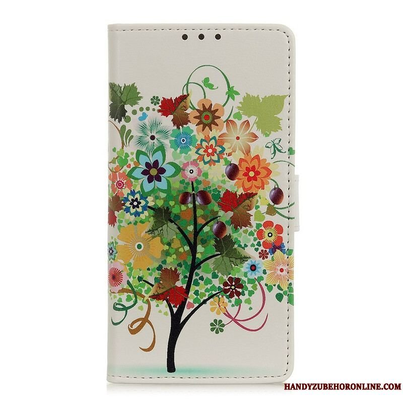 Flip Cover Samsung Galaxy S21 5G Blomstrende Træ