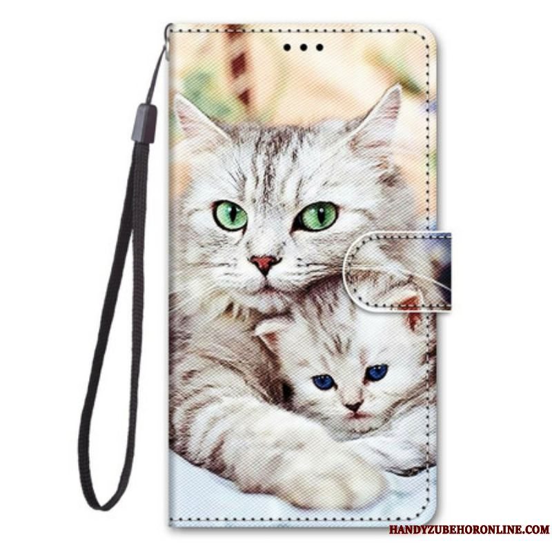 Flip Cover Samsung Galaxy S21 5G Kattefamilie