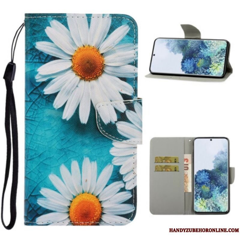 Flip Cover Samsung Galaxy S21 5G Med Snor Thong Tusindfryd