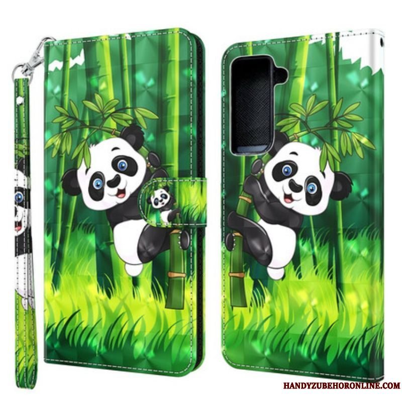 Flip Cover Samsung Galaxy S21 5G Panda Og Bambus