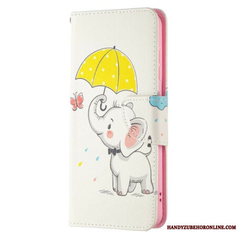 Flip Cover Samsung Galaxy S21 FE Baby Elefant