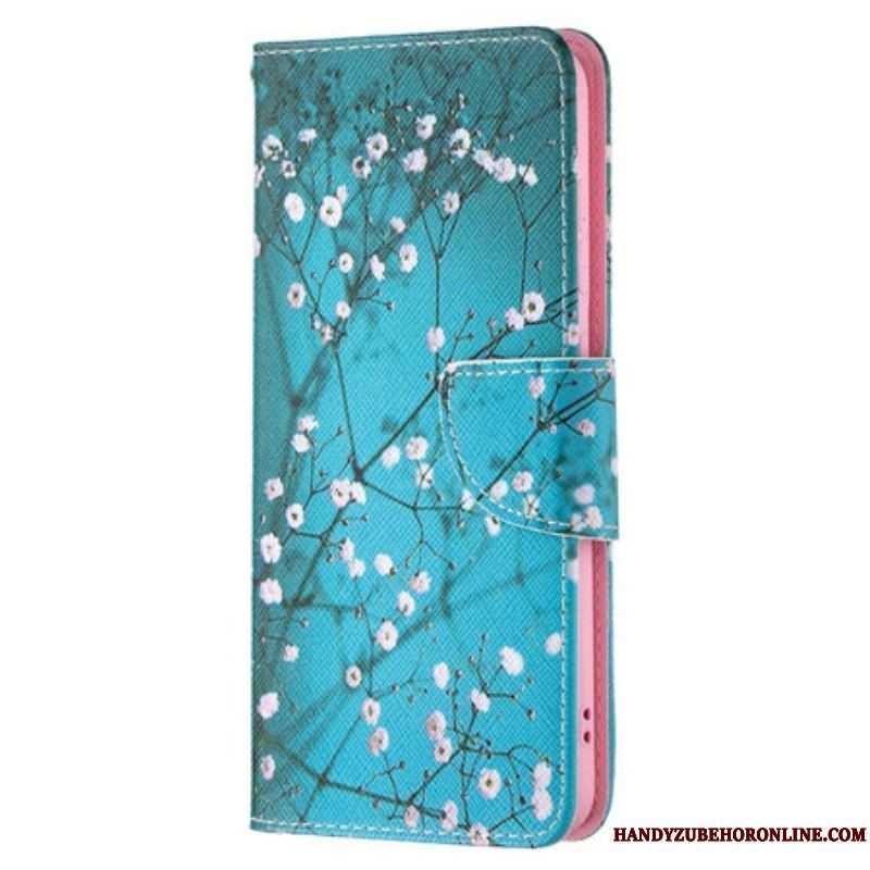 Flip Cover Samsung Galaxy S21 FE Blomstrende Træ