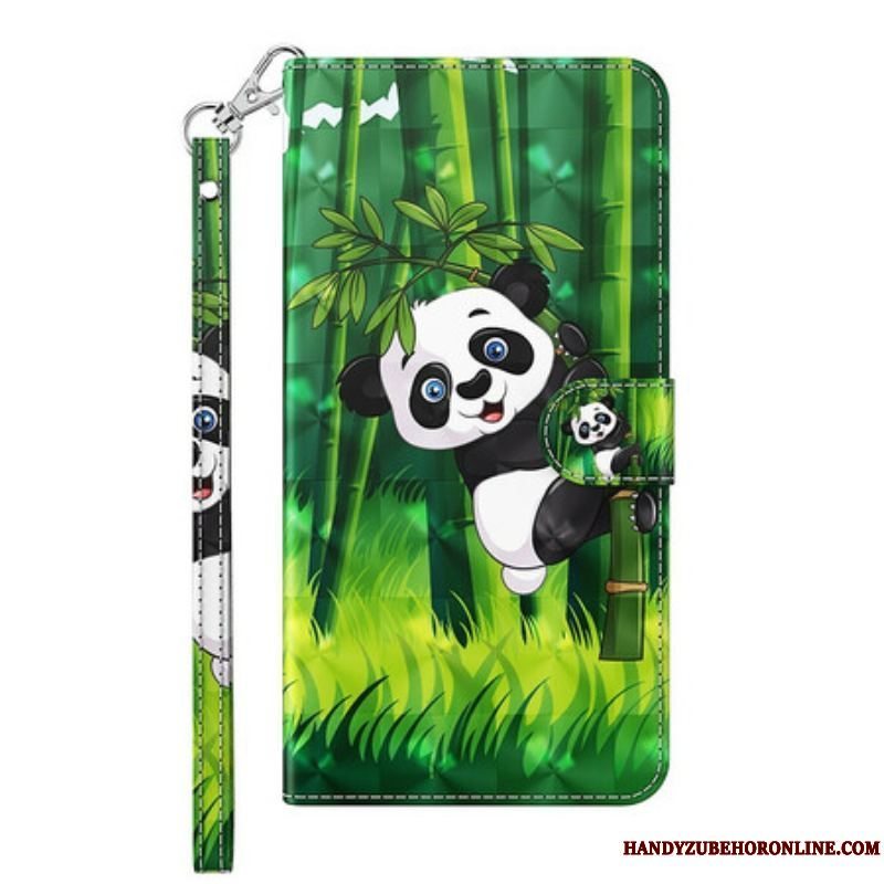 Flip Cover Samsung Galaxy S21 FE Panda Og Bambus