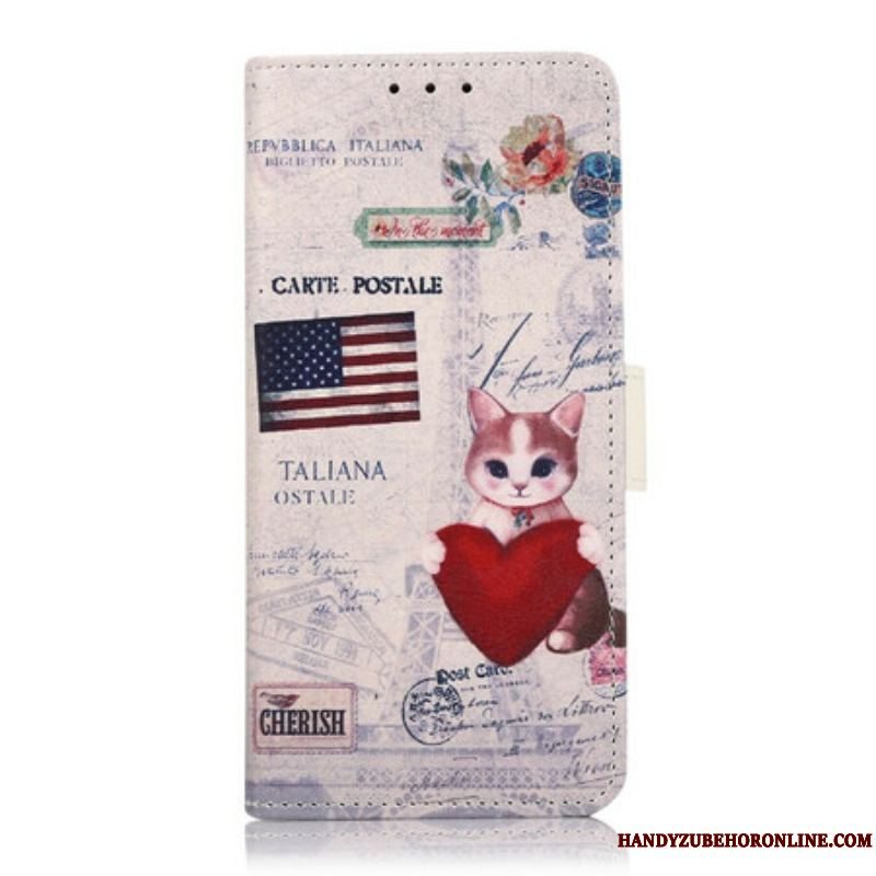 Flip Cover Samsung Galaxy S21 FE Rejsende Kat