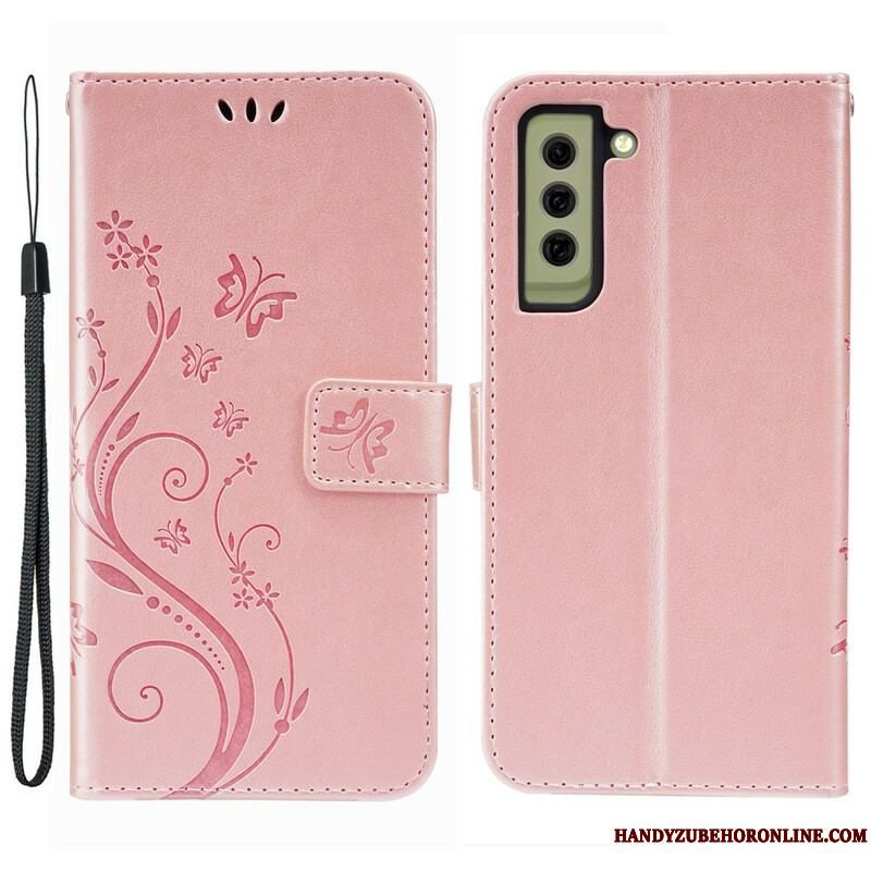 Flip Cover Samsung Galaxy S21 FE Sommerfugle I Vinden