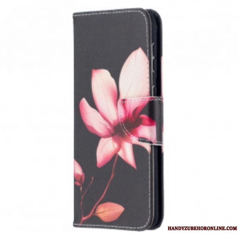 Flip Cover Samsung Galaxy S21 Plus 5G Lyserød Blomst