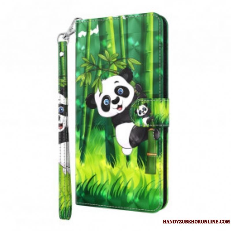 Flip Cover Samsung Galaxy S21 Ultra 5G Panda Og Bambus