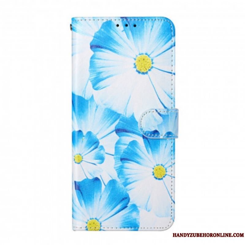 Flip Cover Samsung Galaxy S21 Ultra 5G Skøre Blomster
