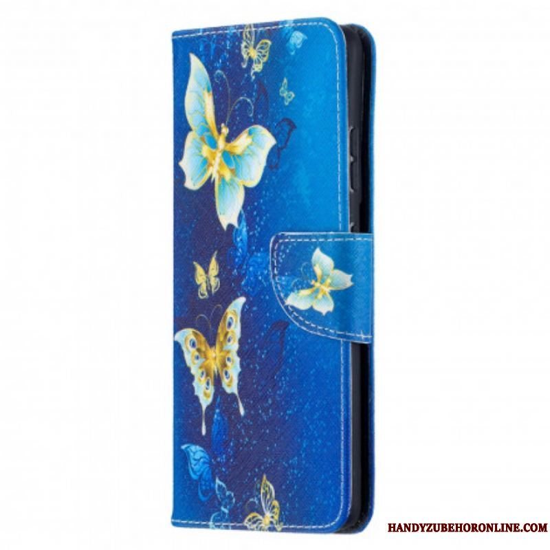 Flip Cover Samsung Galaxy S21 Ultra 5G Sommerfugle Konger