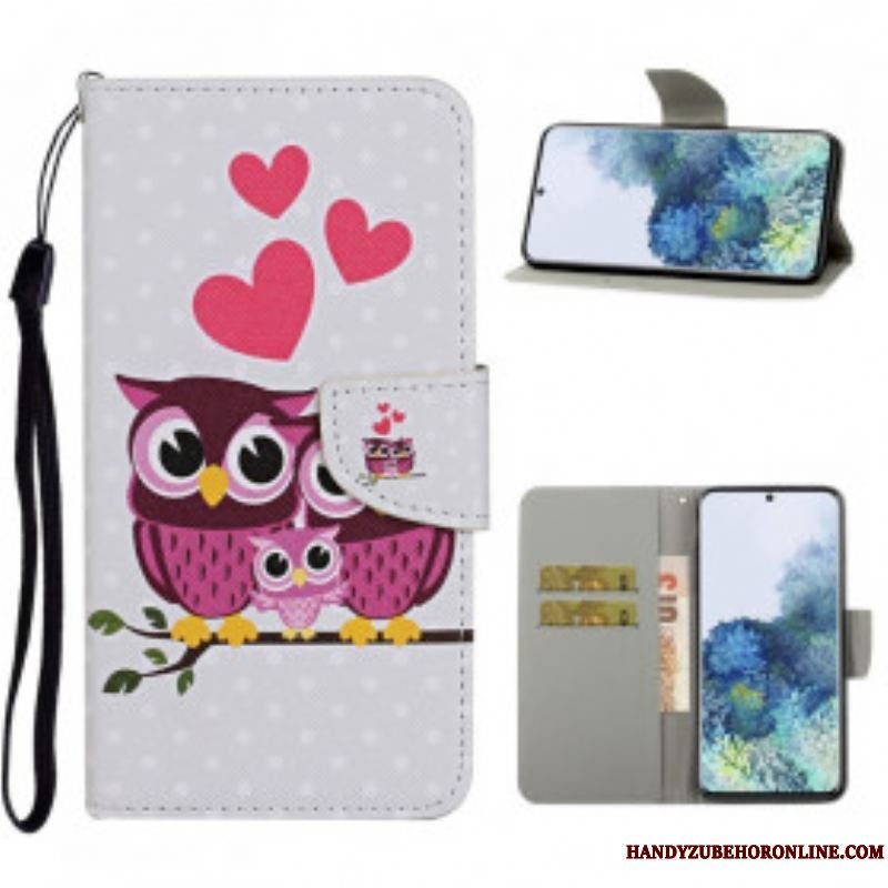 Flip Cover Samsung Galaxy S21 Ultra 5G Uglefamilie Med Snor