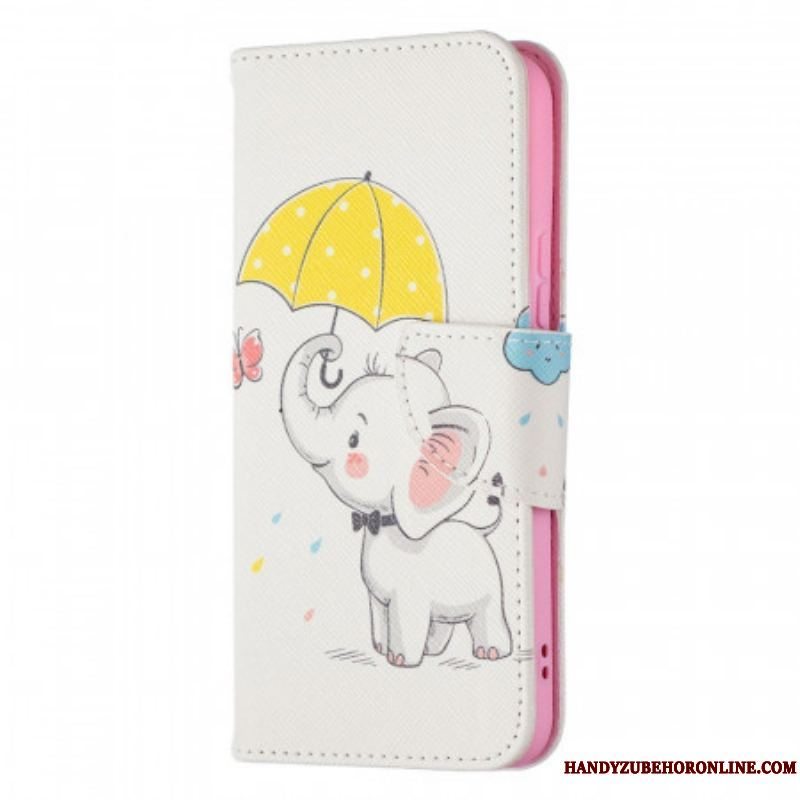 Flip Cover Samsung Galaxy S22 5G Baby Elefant