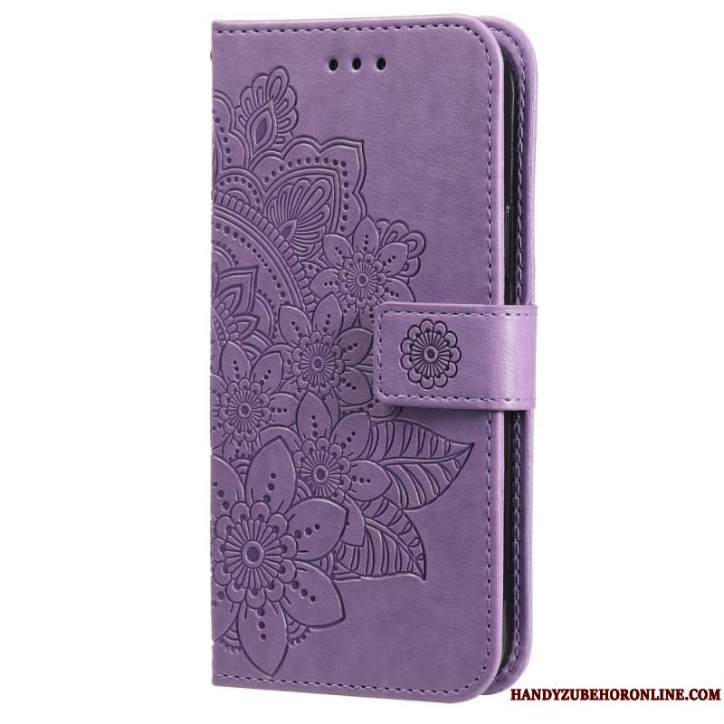 Flip Cover Samsung Galaxy S22 5G Blomster Mandala