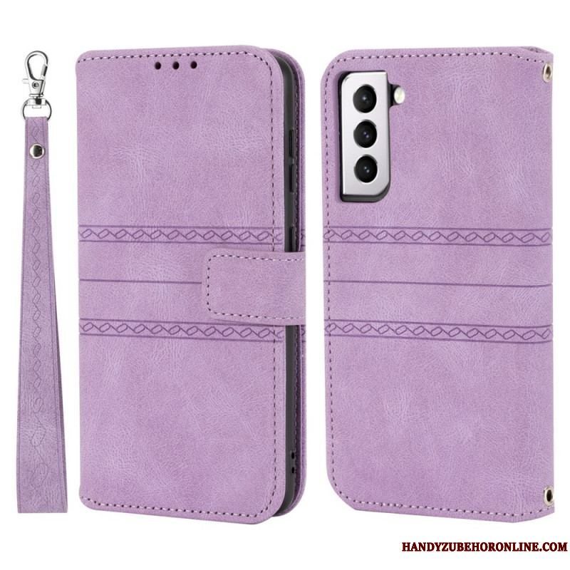 Flip Cover Samsung Galaxy S22 5G Blondesømme