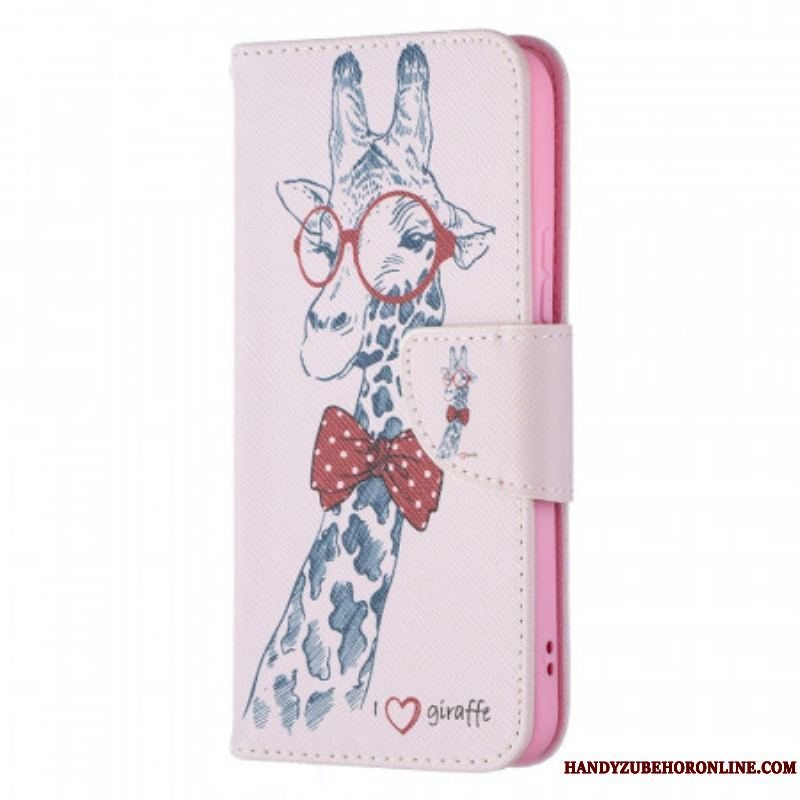 Flip Cover Samsung Galaxy S22 5G Brainy Giraf