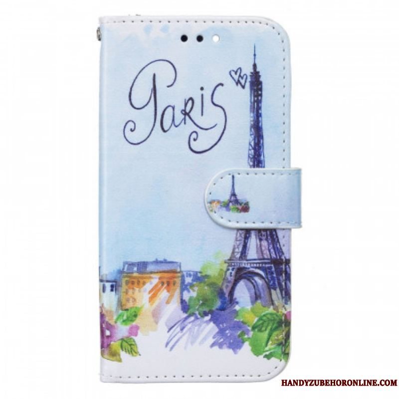 Flip Cover Samsung Galaxy S22 5G Maleri Paris