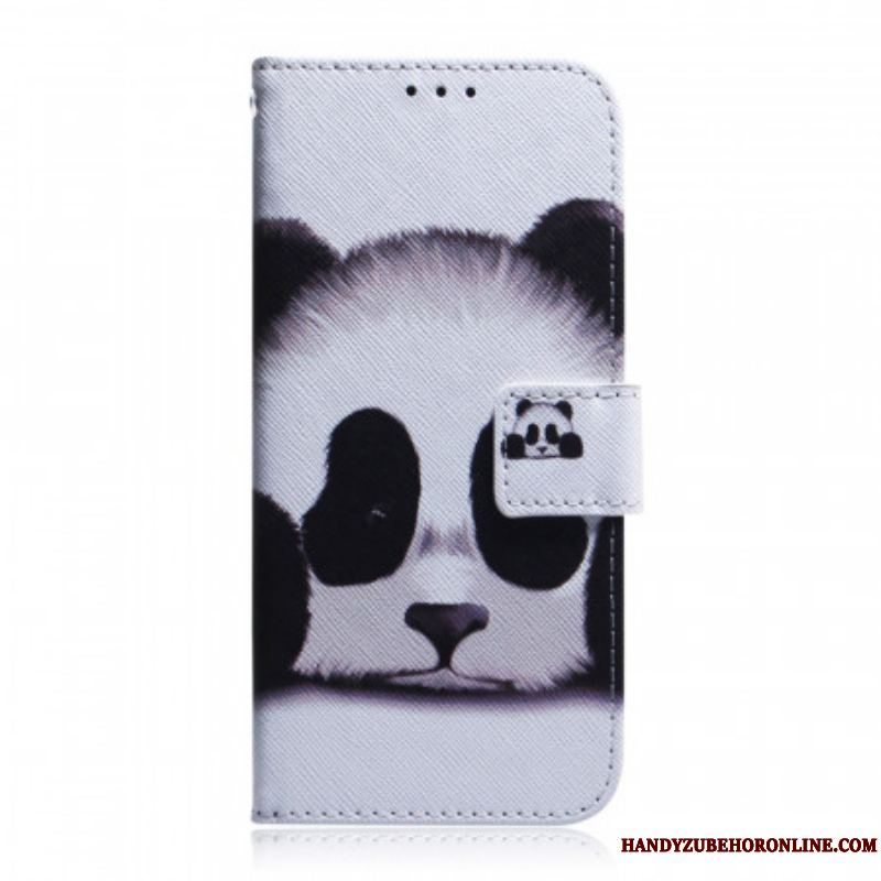 Flip Cover Samsung Galaxy S22 5G Panda Ansigt