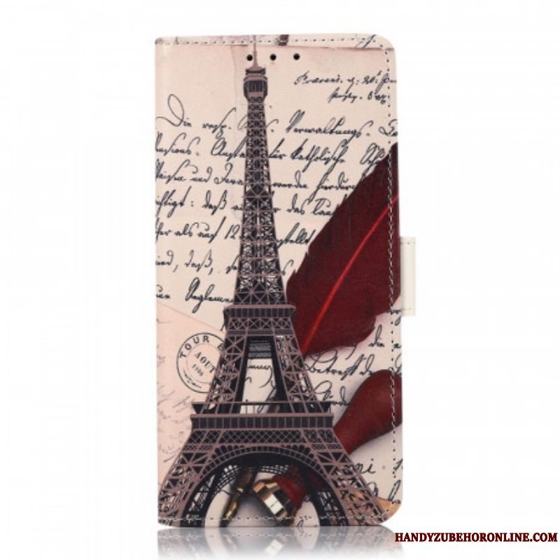 Flip Cover Samsung Galaxy S22 5G Poetens Eiffeltårn