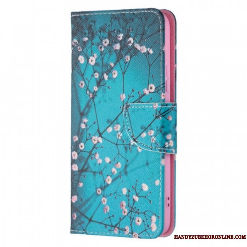 Flip Cover Samsung Galaxy S22 Plus 5G Blomstrende Træ