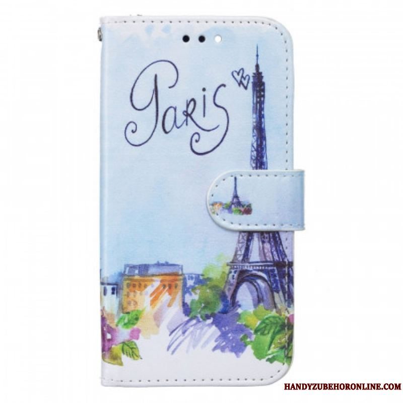 Flip Cover Samsung Galaxy S22 Plus 5G Maleri Paris