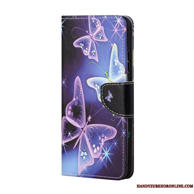 Flip Cover Samsung Galaxy S22 Plus 5G Suveræne Sommerfugle