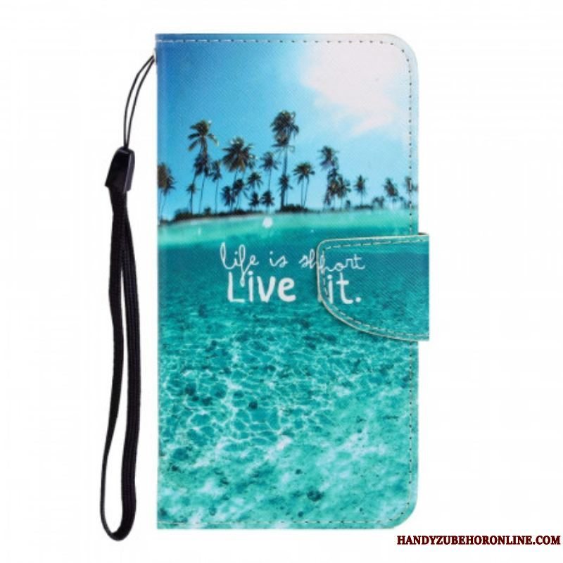 Flip Cover Samsung Galaxy S22 Ultra 5G Med Snor Live It At Lanyard