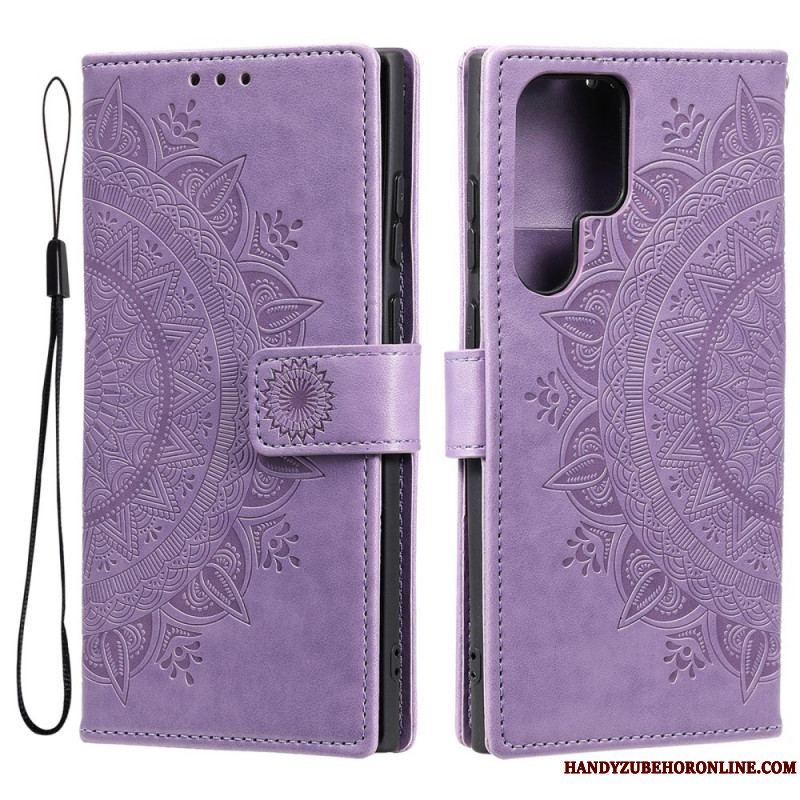 Flip Cover Samsung Galaxy S22 Ultra 5G Sol Mandala