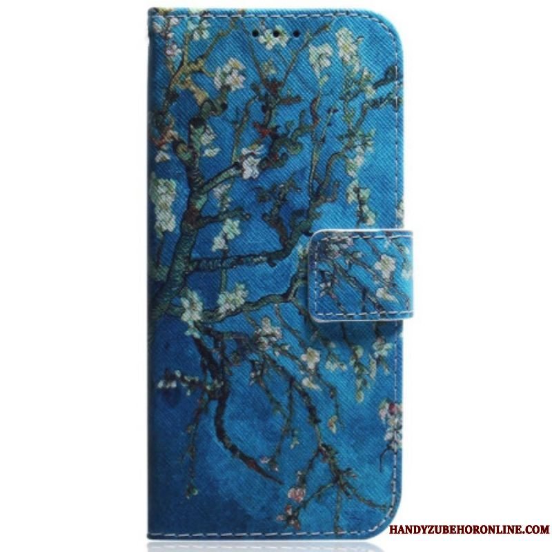 Flip Cover Samsung Galaxy S23 5G Blomstrende Grene