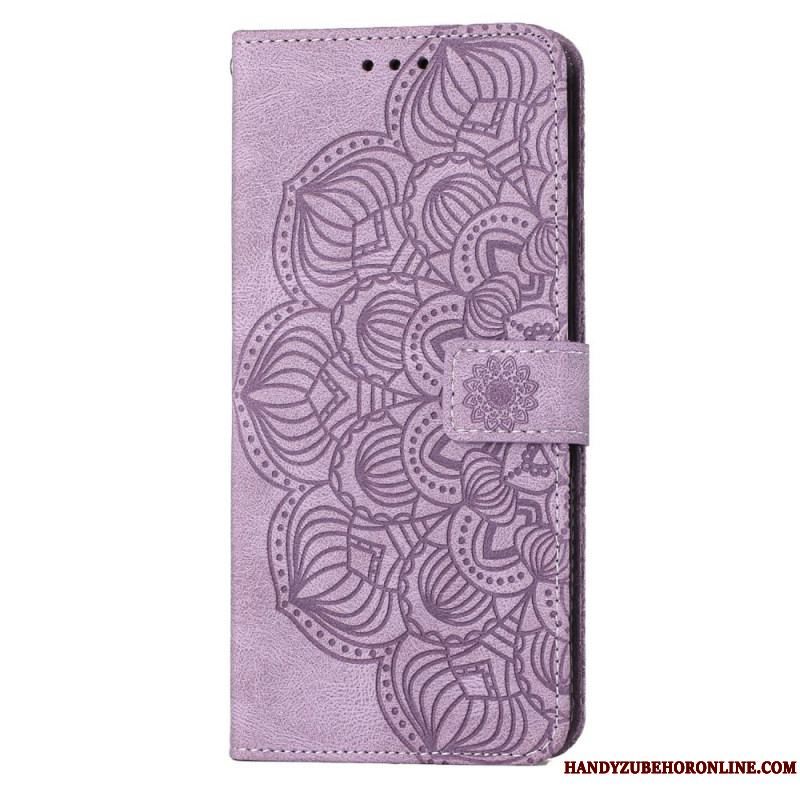 Flip Cover Samsung Galaxy S23 5G Med Snor Strappy Mandala