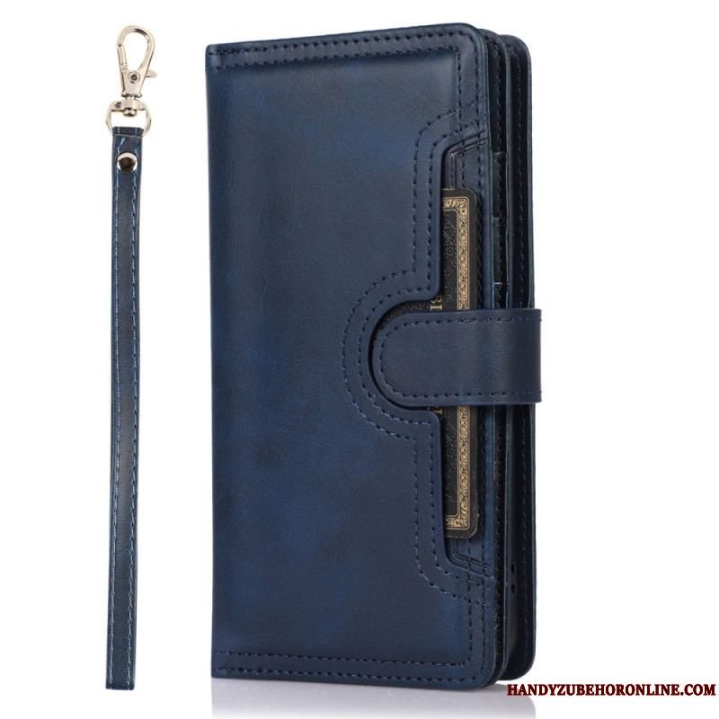Flip Cover Samsung Galaxy S23 5G Multikort Og Frontlomme