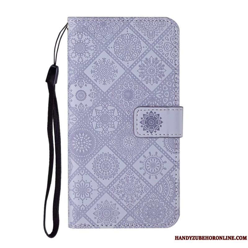 Flip Cover Samsung Galaxy S23 5G Tapestry Mønster