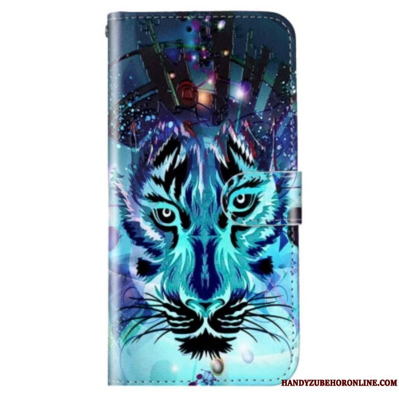 Flip Cover Samsung Galaxy S23 5G Tigeren Med Snor