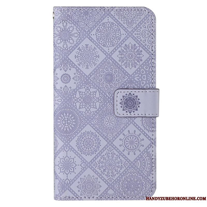 Flip Cover Samsung Galaxy S23 Plus 5G Tapestry Mønster