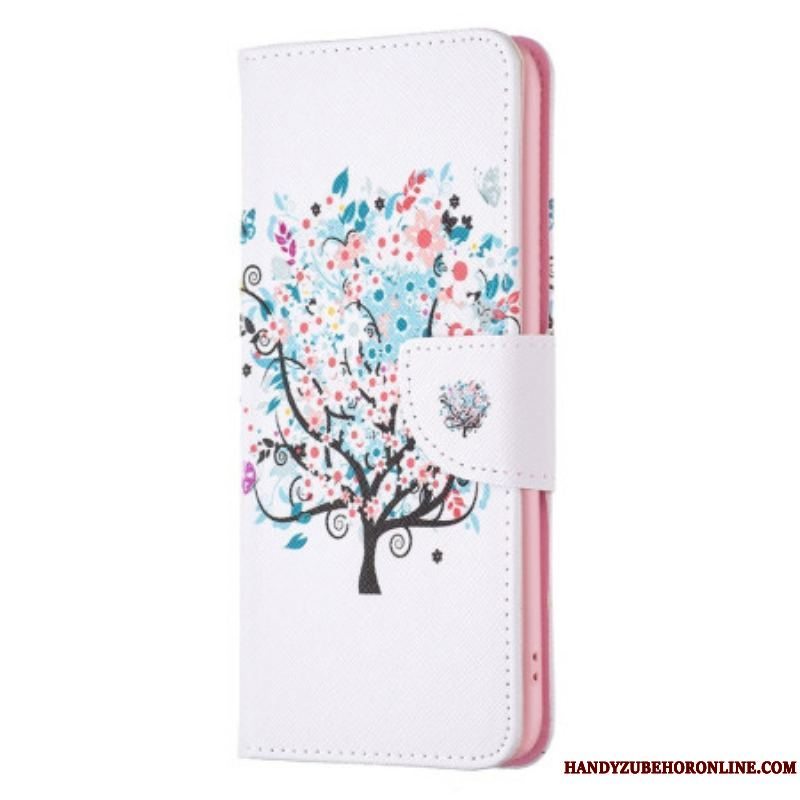 Flip Cover Samsung Galaxy S23 Ultra 5G Blomstret Træ