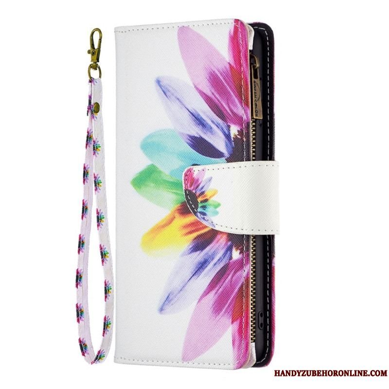 Flip Cover Samsung Galaxy S23 Ultra 5G Punge Etui Blomster Tegnebog