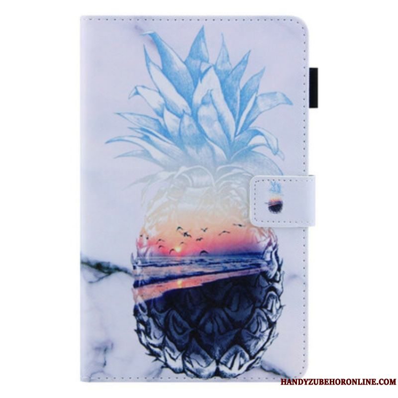 Flip Cover Samsung Galaxy Tab A7 Lite Ananas Mønster