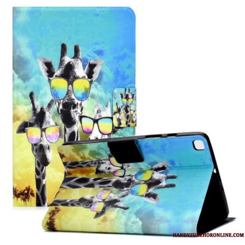 Flip Cover Samsung Galaxy Tab A7 Lite Funky Giraffer