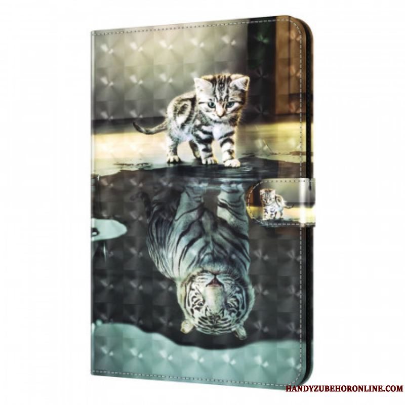 Flip Cover Samsung Galaxy Tab A8 (2021) Light Spot Cat's Dream