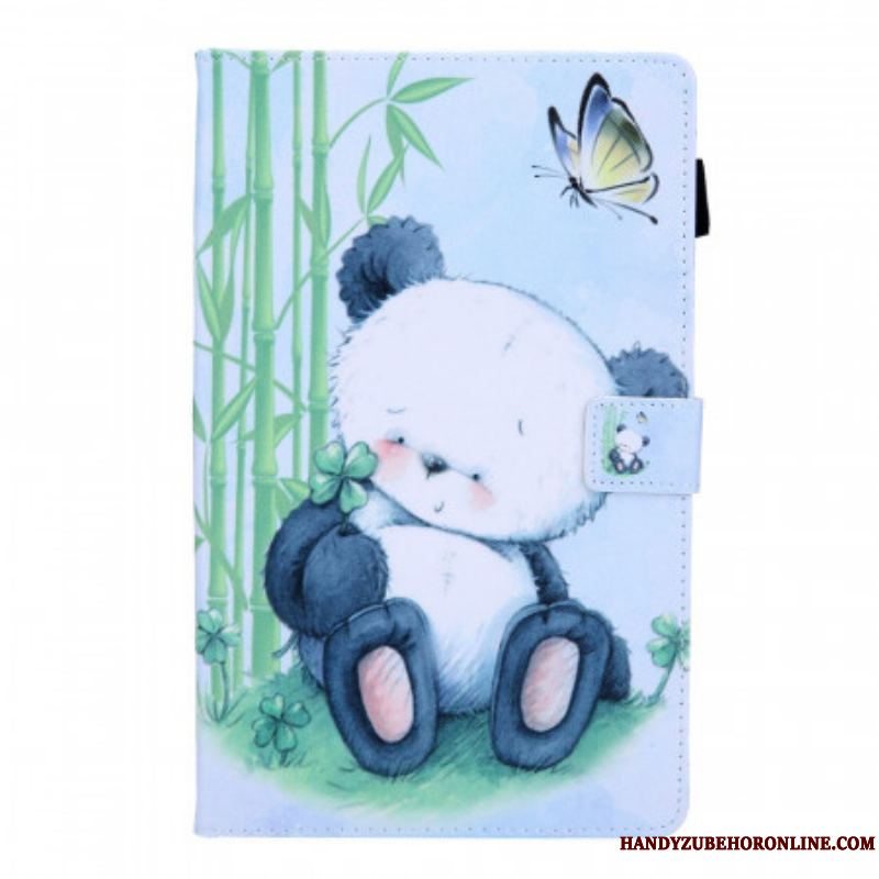 Flip Cover Samsung Galaxy Tab A8 (2021) Panda I Naturen