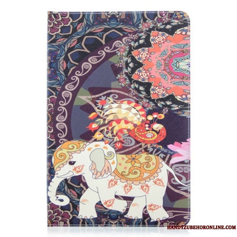 Flip Cover Samsung Galaxy Tab S8 / Tab S7 Elefant Print Mønster