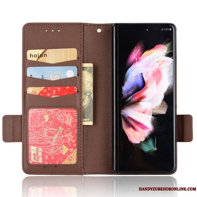 Flip Cover Samsung Galaxy Z Fold 4 Imiteret Læder Winston