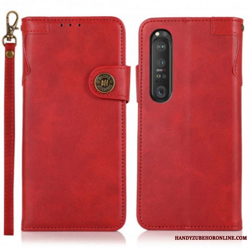 Flip Cover Sony Xperia 1 III Khazneh Magnetisk Knap