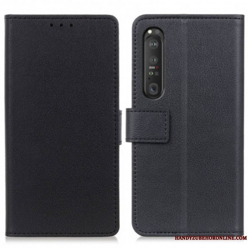 Flip Cover Sony Xperia 1 III Klassisk Kunstlæder