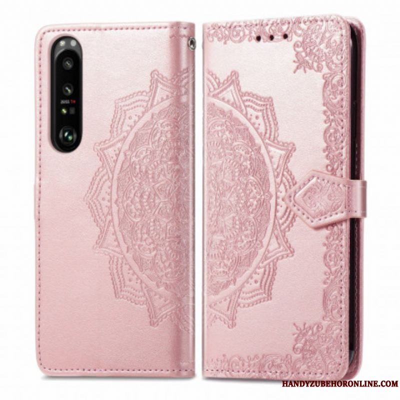 Flip Cover Sony Xperia 1 III Mandala Middelalder