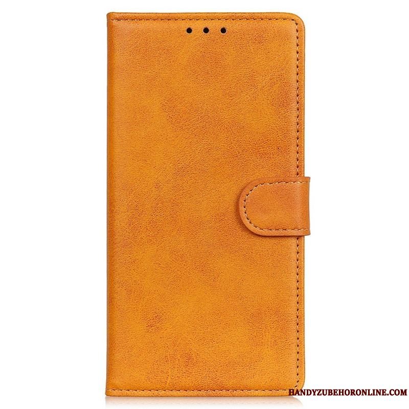 Flip Cover Sony Xperia 1 IV Effekt Af Mat Læder