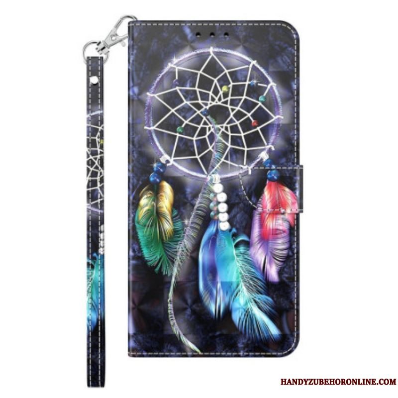 Flip Cover Sony Xperia 1 IV Med Snor Strap Dream Catcher