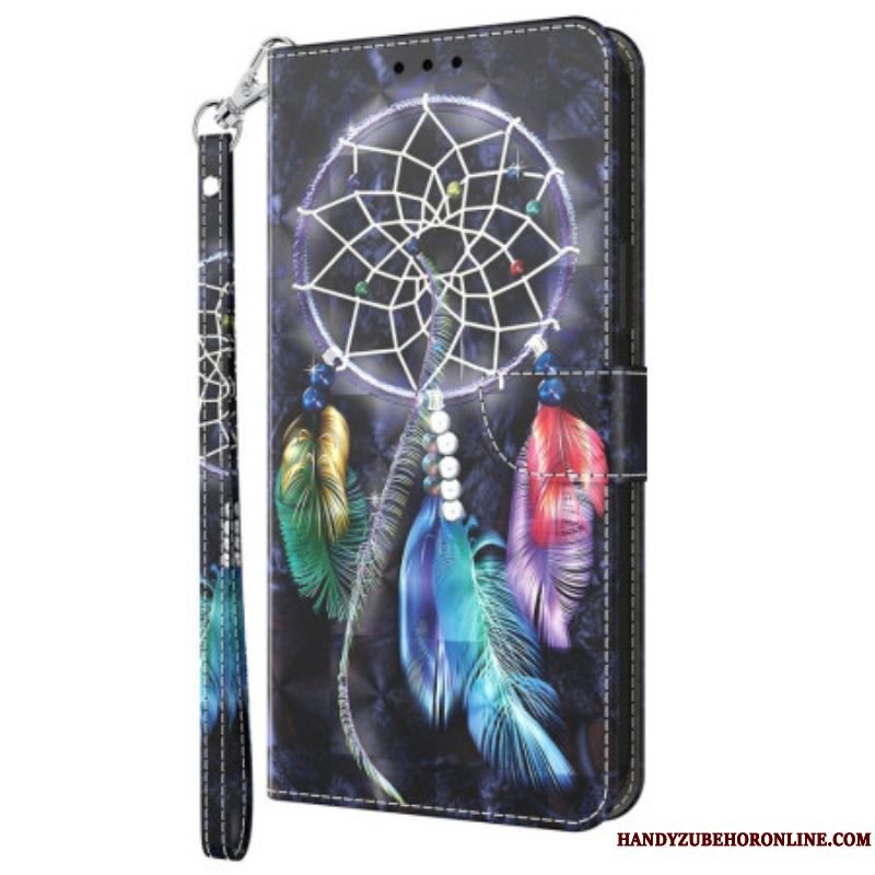 Flip Cover Sony Xperia 5 IV Med Snor Strap Dream Catcher