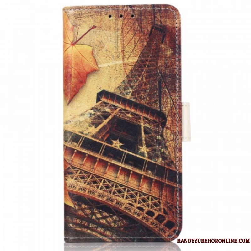 Flip Cover Sony Xperia Pro-I Eiffeltårnet I Efteråret