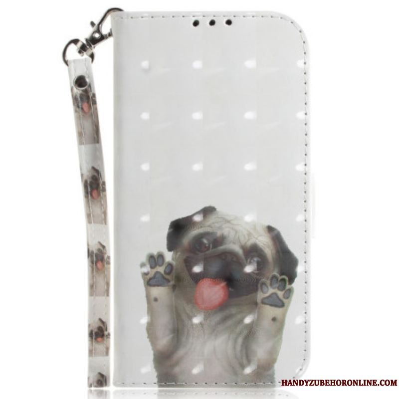 Flip Cover Xiaomi 12 / 12X Med Snor Thong Pug