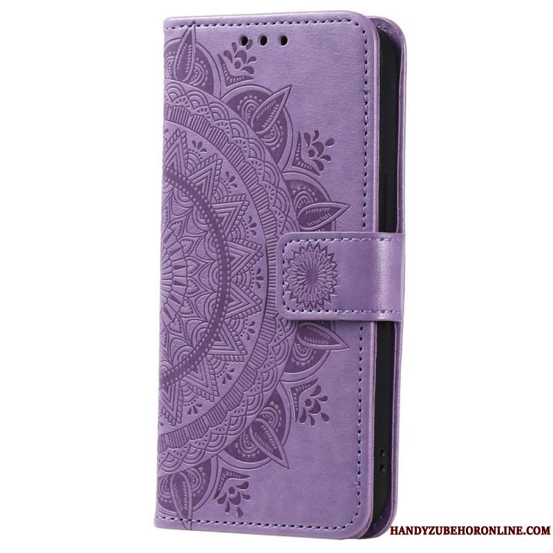 Flip Cover Xiaomi 12T / 12T Pro Mandala Sun Med Snor